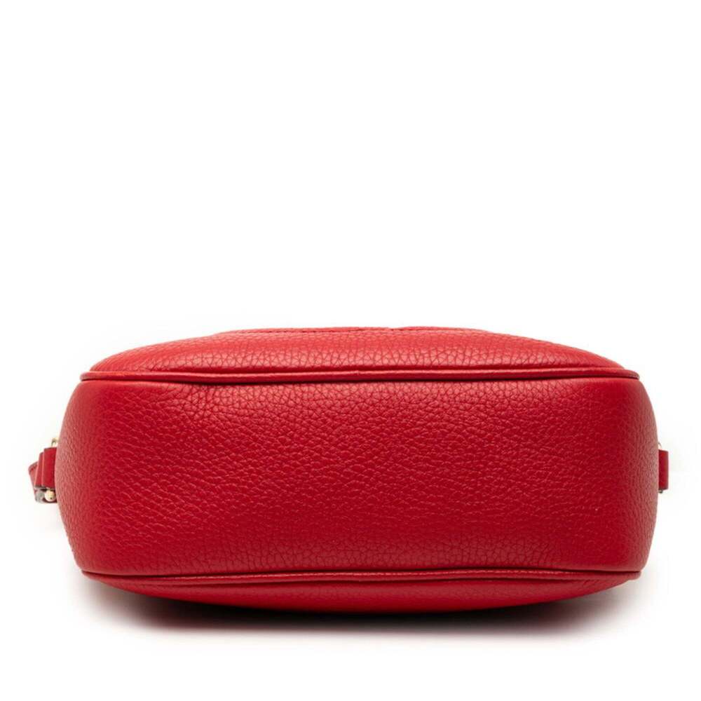 GUCCI Red Leather Shoulder Bag - Picture 3 of 6